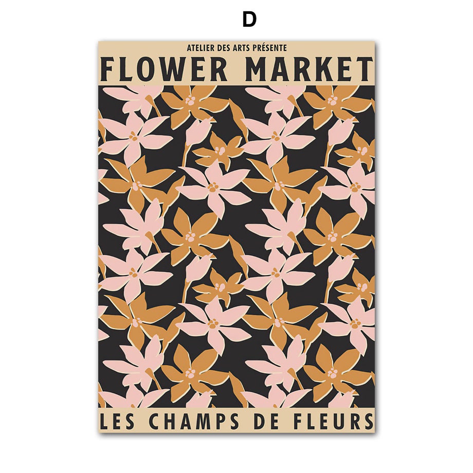 Poster Abstract Flower Market | without frame