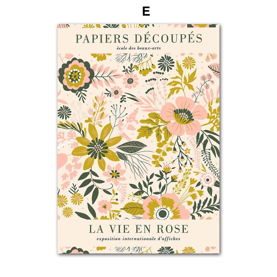 Poster Abstract Flower Market | without frame