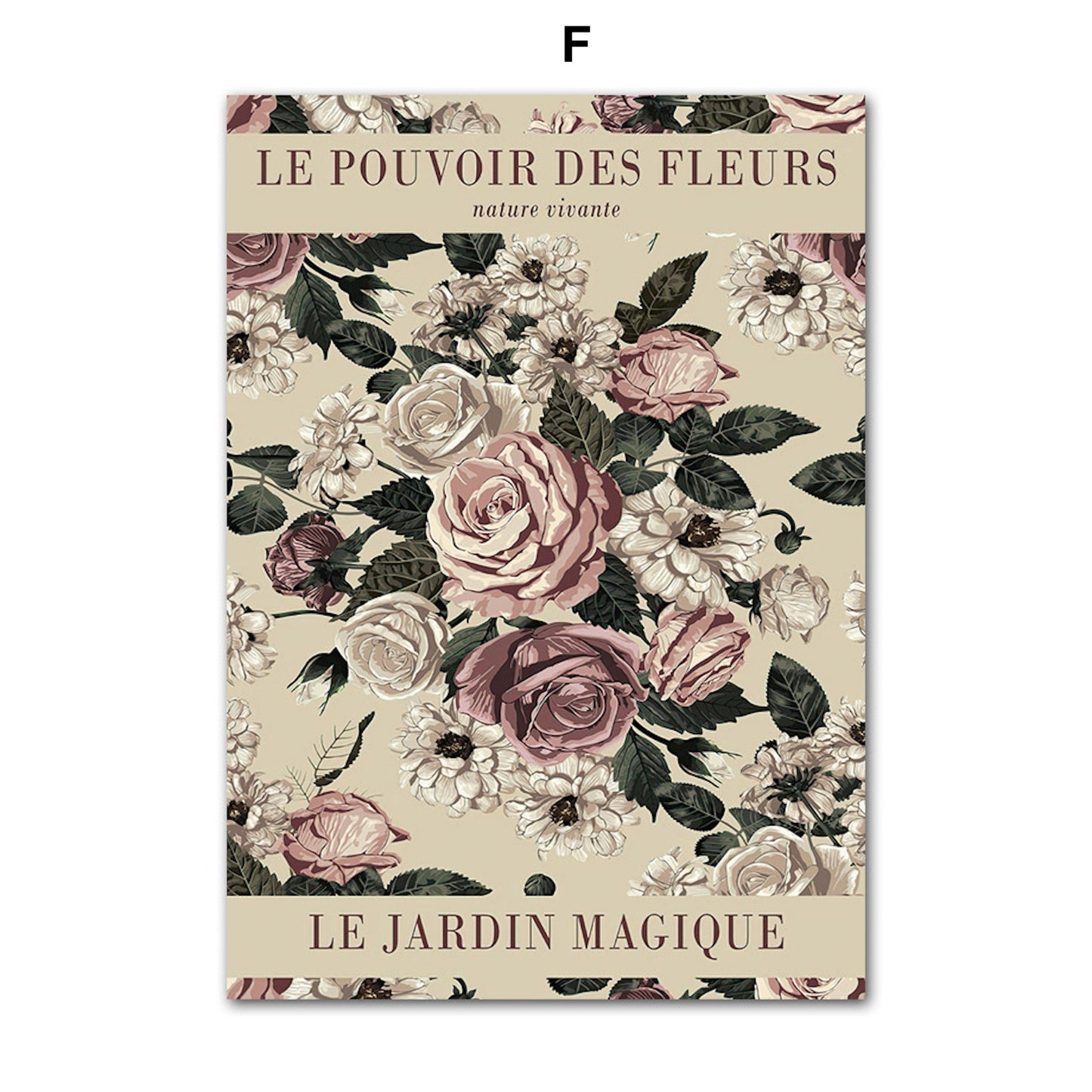 Poster Abstract Flower Market | without frame