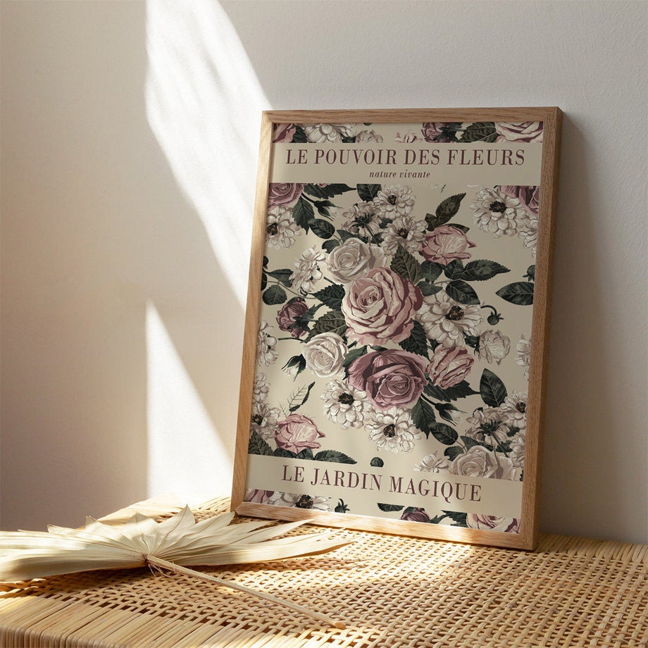 Poster Abstract Flower Market | without frame