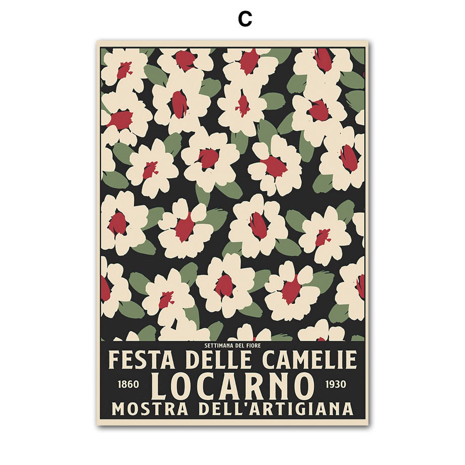 Poster Abstract Flower Market | without frame