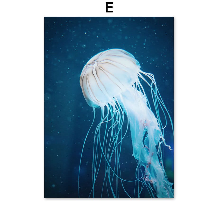 Poster Underwater World Diver Turtle | without frame