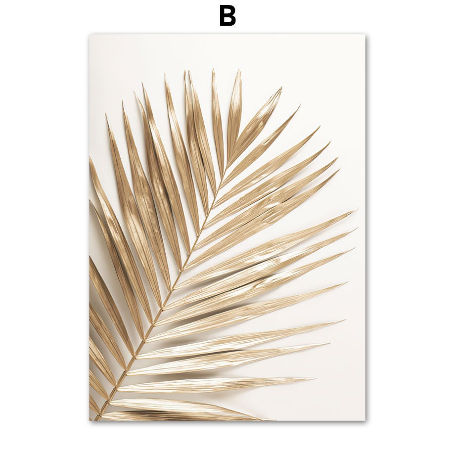 Poster Strand Wellen Zuhause Gold I Wandbilder Wohnzimmer & Schlafzimmer I Deko Print Bilder I ohne Rahmen-3