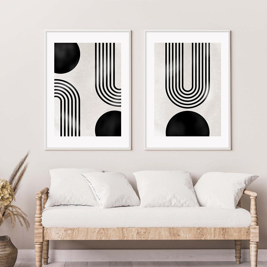 Poster Boho Abstract Geometric Shapes | without frame