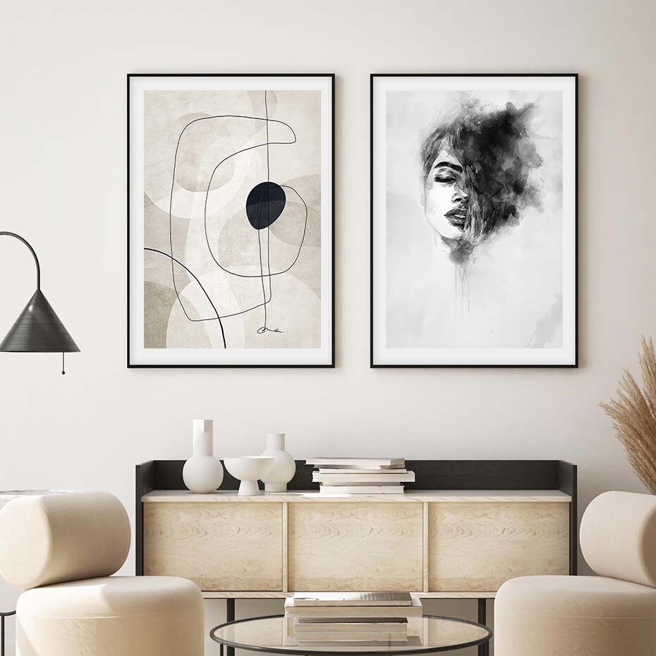 Poster Boho Abstract Geometric Shapes | without frame