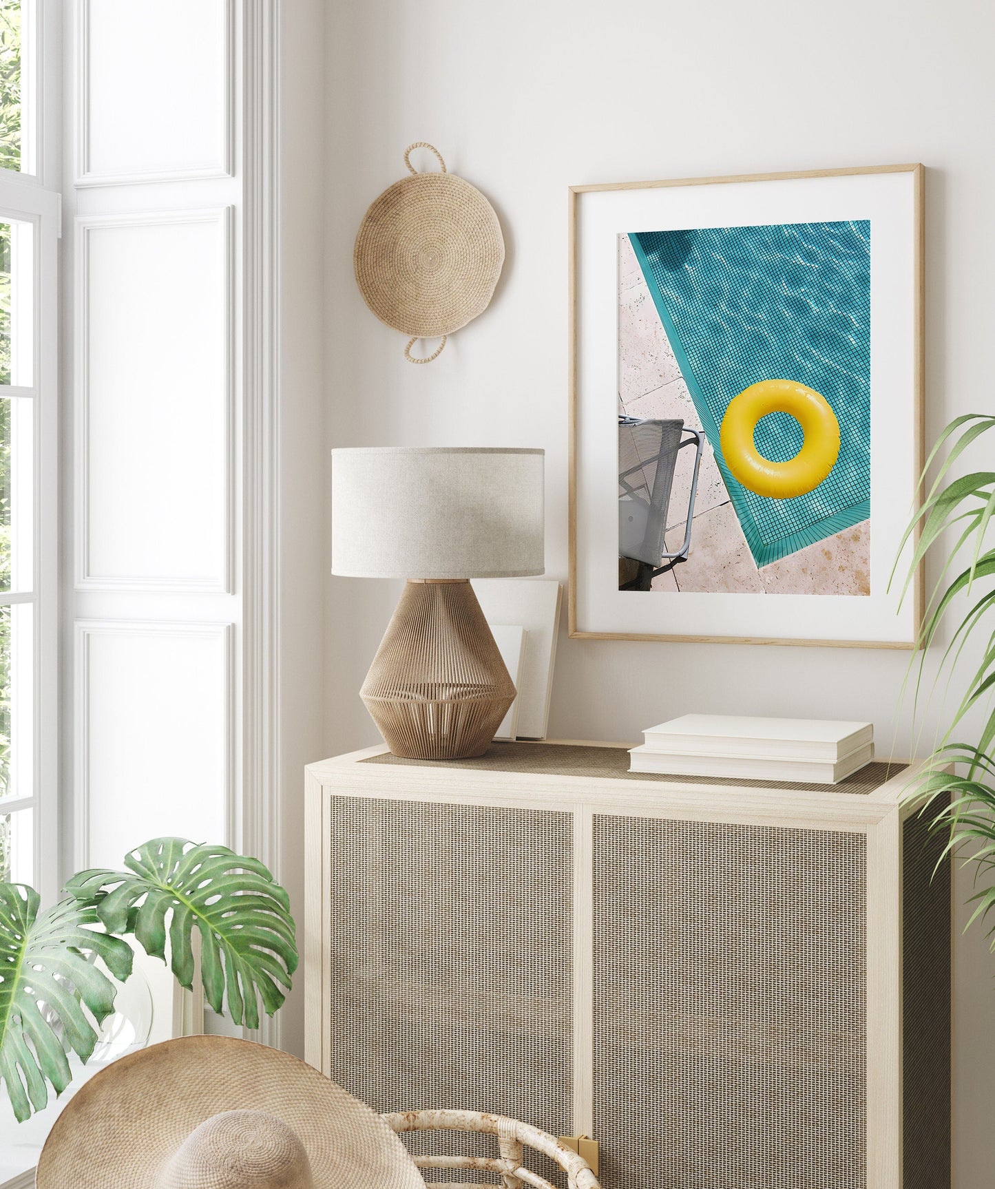 Poster Urlaub Ananas Pool Strand Surfbrett Buggy Wassermelone I Bilder Wohnzimmer & Schlafzimmer I Wand Deko I Kunst Druck ohne Rahmen-2