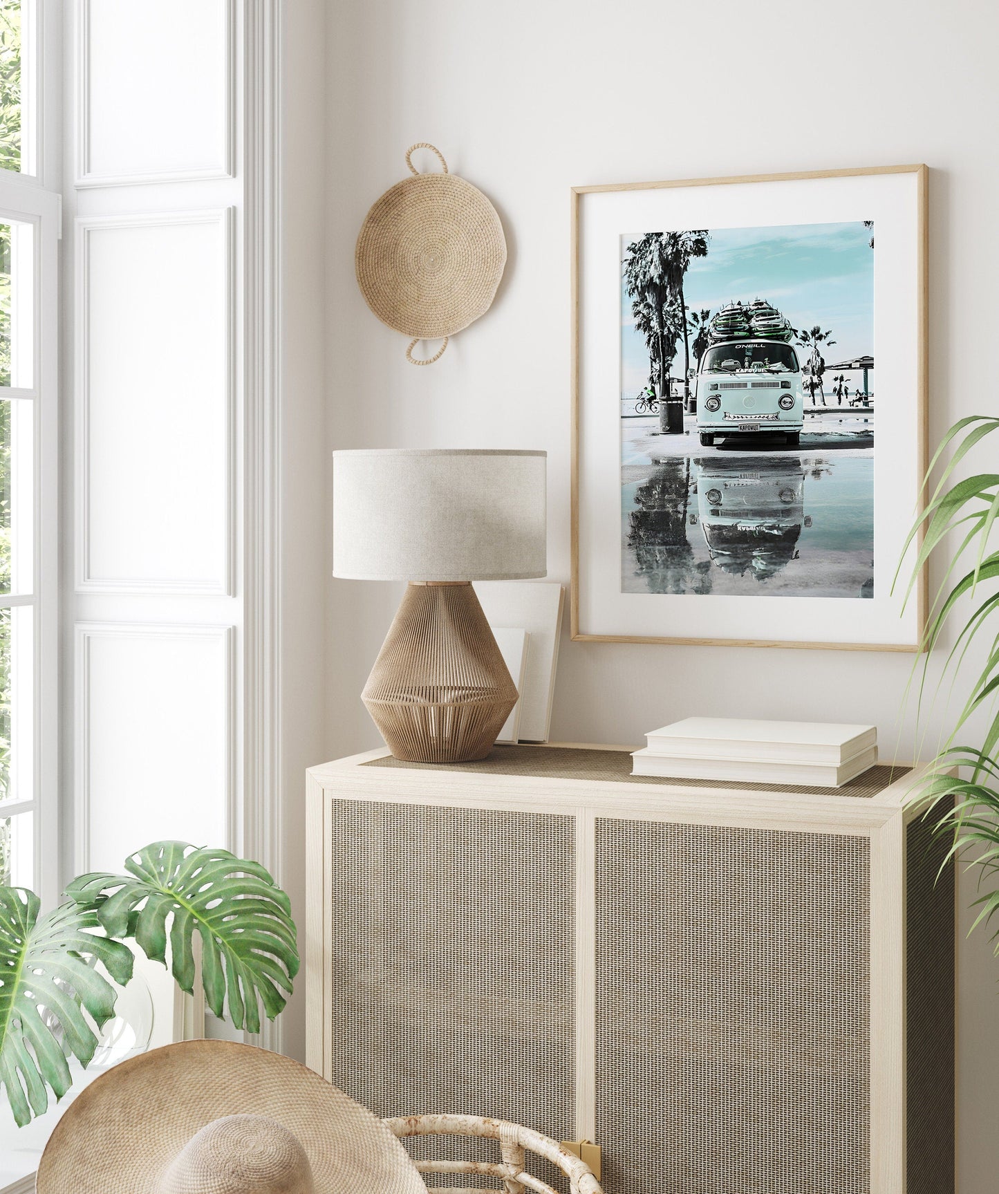 Poster Urlaub Ananas Pool Strand Surfbrett Buggy Wassermelone I Bilder Wohnzimmer & Schlafzimmer I Wand Deko I Kunst Druck ohne Rahmen-4