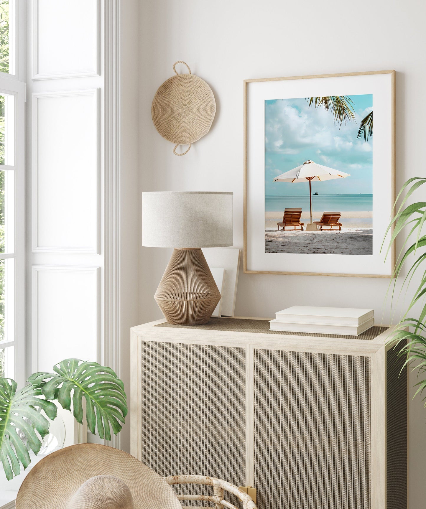 Poster Urlaub Ananas Pool Strand Surfbrett Buggy Wassermelone I Bilder Wohnzimmer & Schlafzimmer I Wand Deko I Kunst Druck ohne Rahmen-3