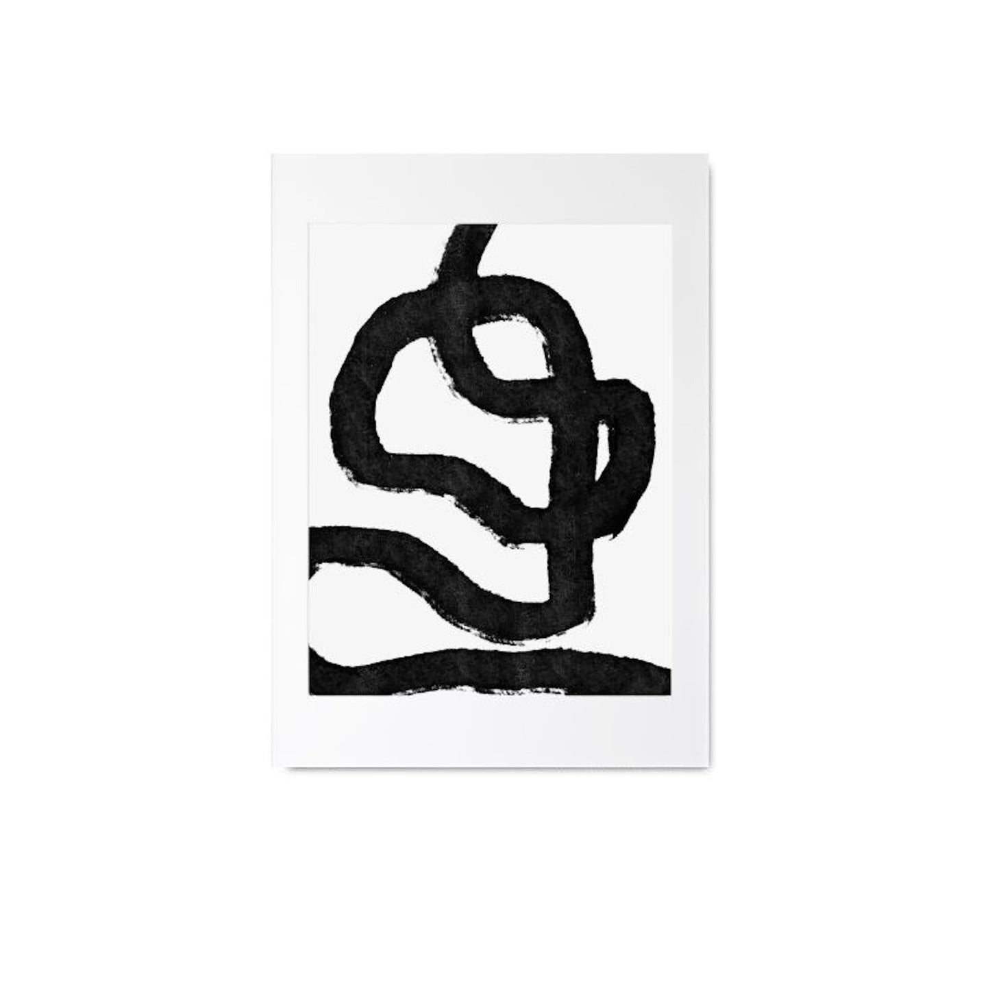 Poster faces lines and abstract shapes | without frame