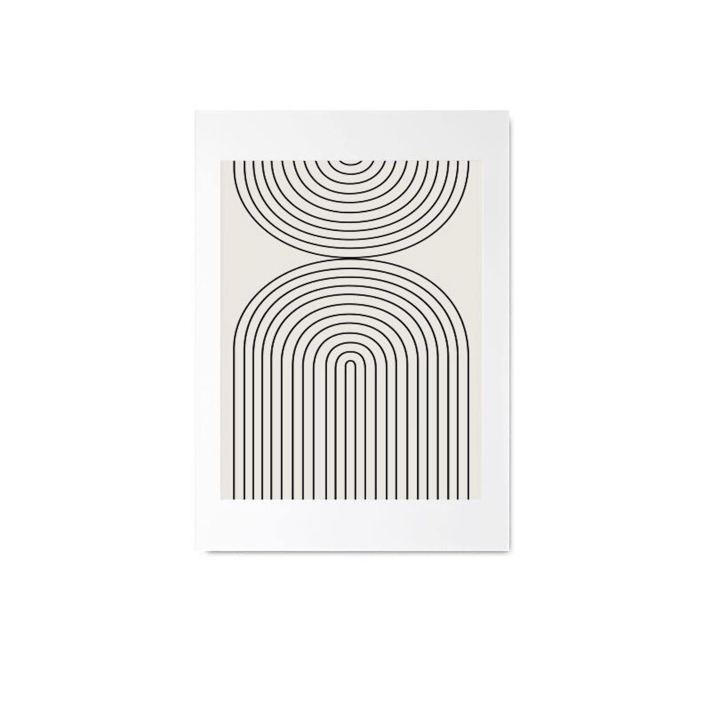 Poster faces lines and abstract shapes | without frame