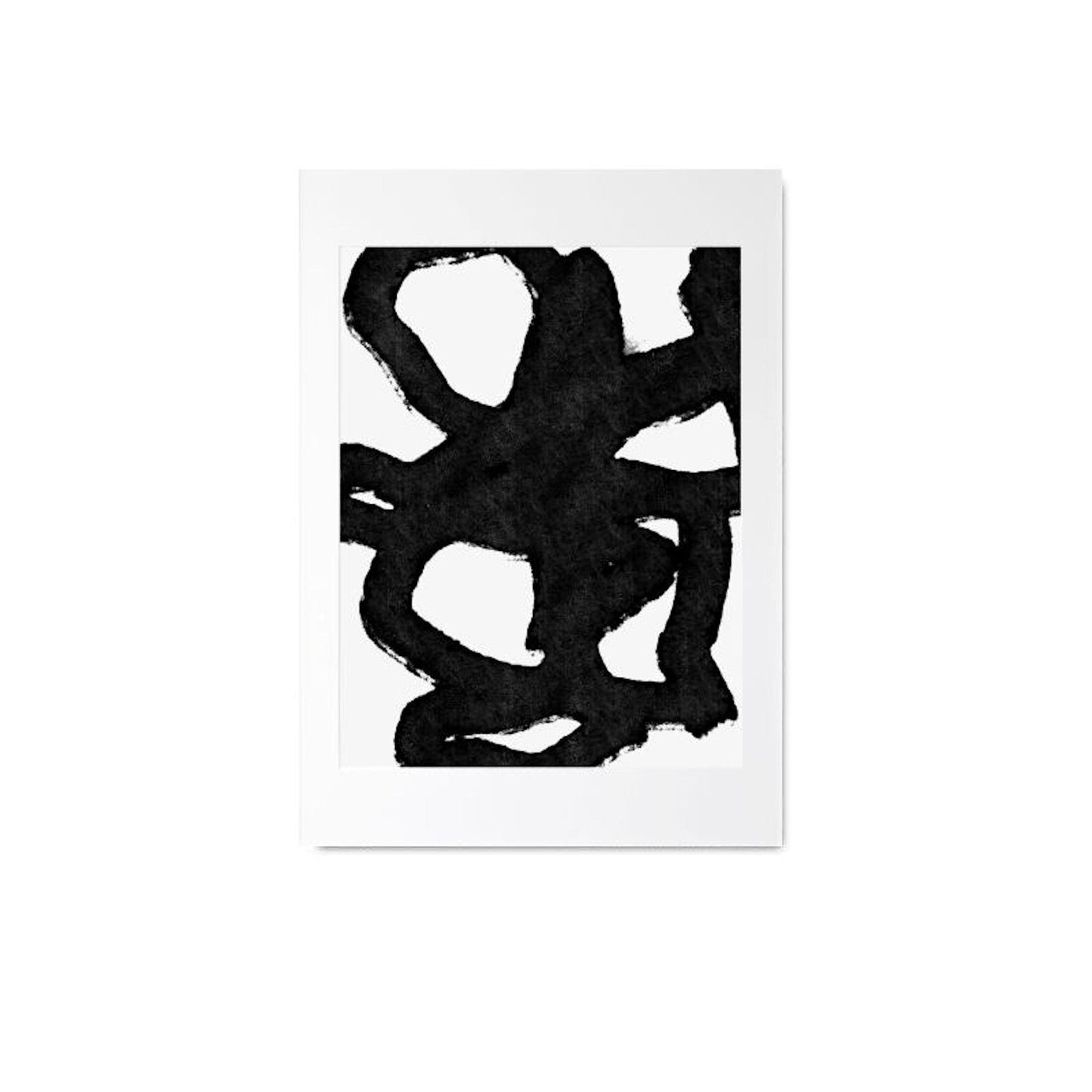 Poster faces lines and abstract shapes | without frame