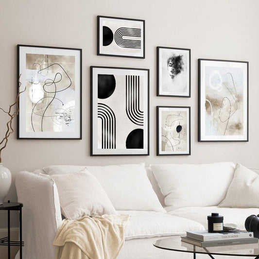 Poster Boho Abstract Geometric Shapes | without frame