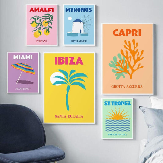 Poster Cities Travel Vacation | without frame