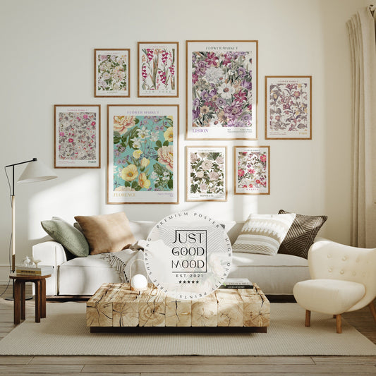 Flower Market Poster · Geschenkidee · Design Poster · Blumen · Wanddeko Wohnzimmer Küche · Wall deco · Deko Print ohne Rahmen-1